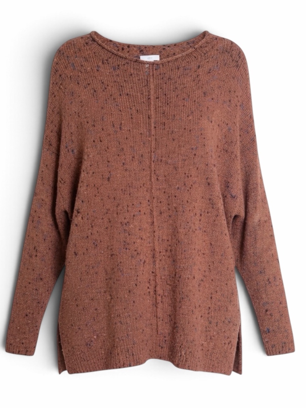 J. Jill Sweater Tunic Cinnamon Multi Confetti Size Large Cozy Cabin Causal